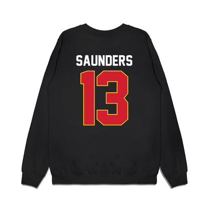 Maryland - NCAA Men's Basketball : Elijah Saunders - Vintage Shersey Premium Crewneck Sweatshirt-1