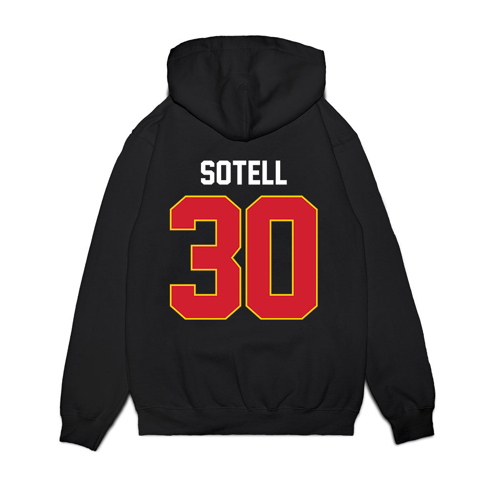 Maryland - NCAA Men's Basketball : Lukas Sotell - Vintage Shersey Premium Hooded Sweatshirt-1