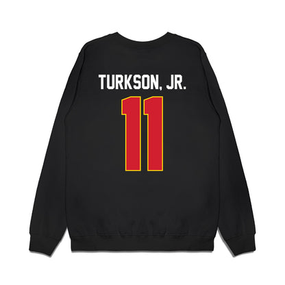 Maryland - NCAA Men's Basketball : George Turkson, Jr. - Vintage Shersey Premium Crewneck Sweatshirt-1