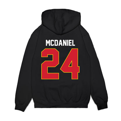 Maryland - NCAA Women's Basketball : Brianna McDaniel - Vintage Shersey Premium Hooded Sweatshirt-1