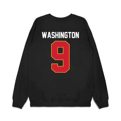 Maryland - NCAA Men's Basketball : Solomon Washington - Vintage Shersey Premium Crewneck Sweatshirt-1