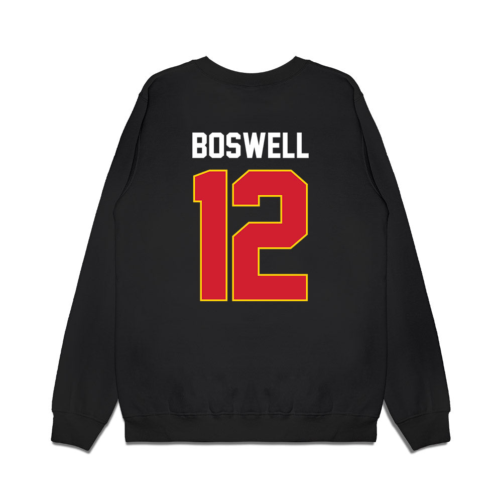 Maryland - NCAA Men's Basketball : Bishop Boswell - Vintage Shersey Premium Crewneck Sweatshirt-1