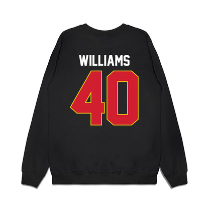 Maryland - NCAA Women's Basketball : Breanna Williams - Vintage Shersey Premium Crewneck Sweatshirt-1