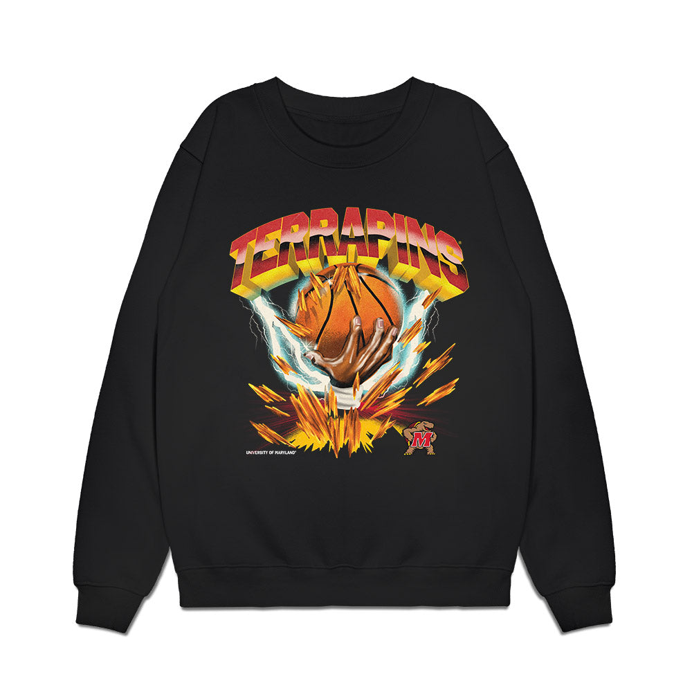 Maryland - NCAA Men's Basketball : Pharrel Payne - Vintage Shersey Premium Crewneck Sweatshirt-0