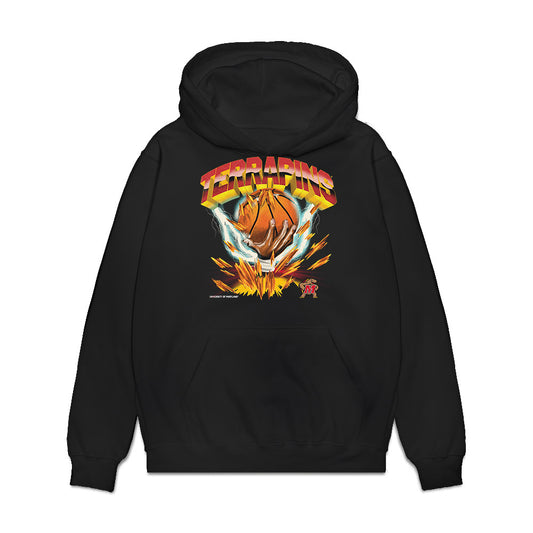 Maryland - Men's Basketball Alumni : Calvin McCall - Vintage Shersey Premium Hooded Sweatshirt-0