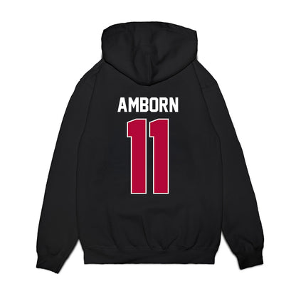Stanford - NCAA Women's Basketball : Carly Amborn - Vintage Premium Hooded Sweatshirt-1