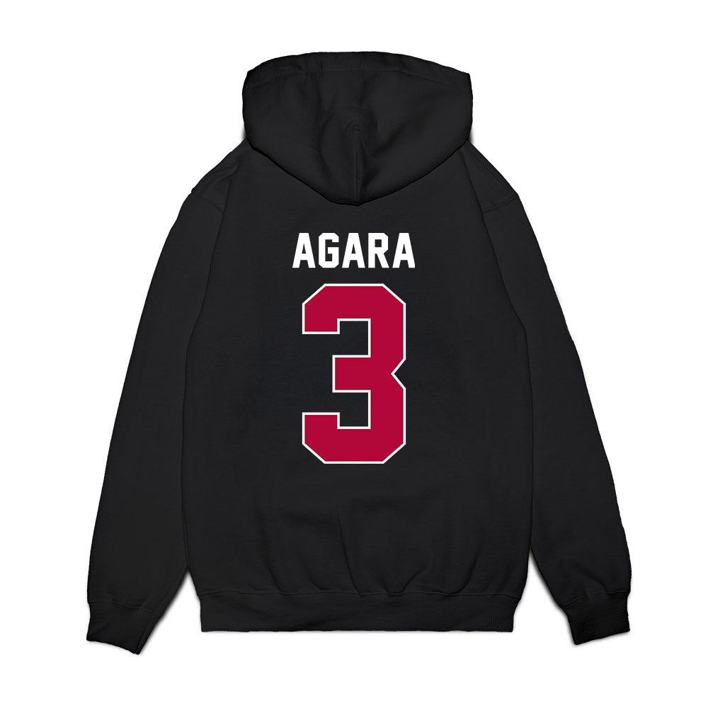 Stanford - NCAA Women's Basketball : Nunu Agara - Vintage Premium Hooded Sweatshirt-1