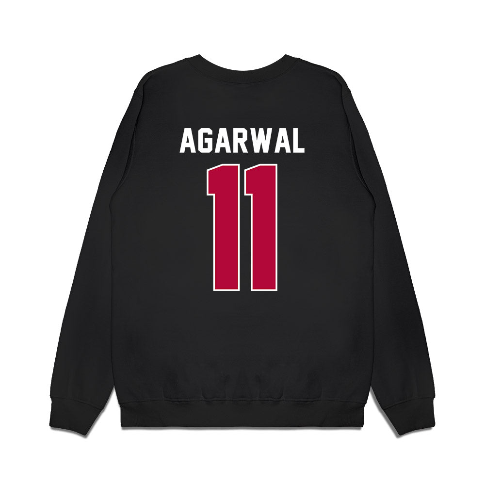 Stanford - NCAA Men's Basketball : Ryan Agarwal - Vintage Premium Crewneck Sweatshirt-1