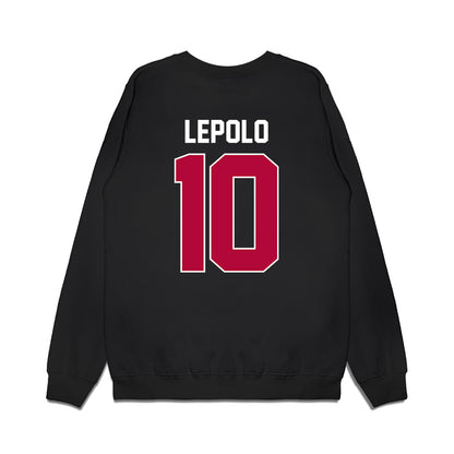 Stanford - NCAA Women's Basketball : Talana Lepolo - Vintage Premium Crewneck Sweatshirt-1