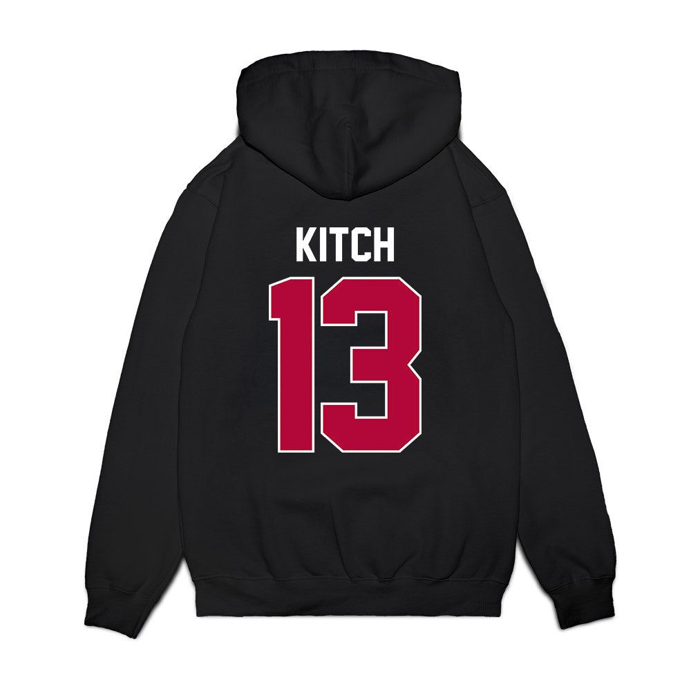 Stanford - NCAA Men's Basketball : Ethan Kitch - Vintage Premium Hooded Sweatshirt-1