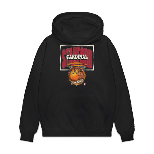 Stanford - NCAA Men's Basketball : Christian Bliss - Vintage Premium Hooded Sweatshirt-0