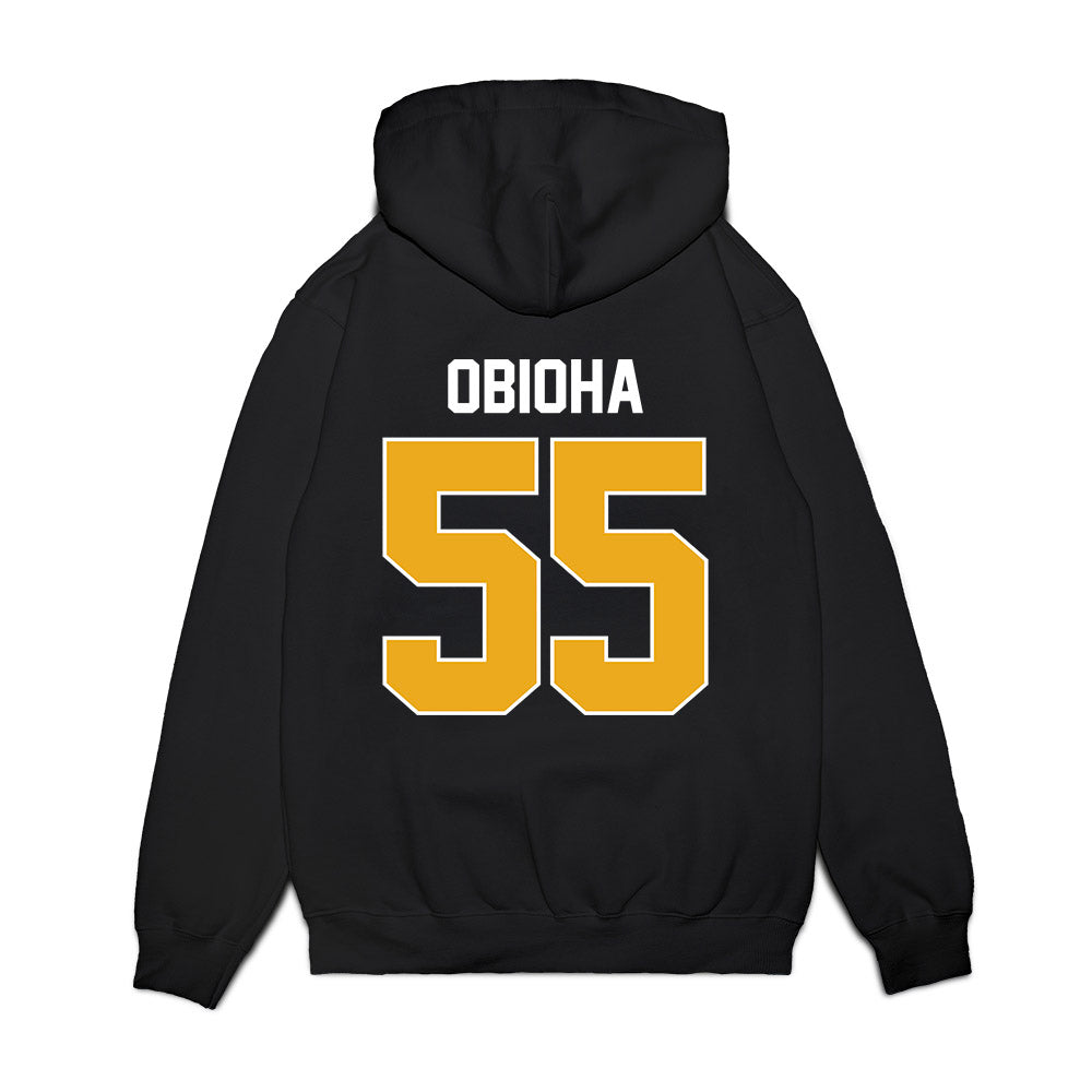 West Virginia - NCAA Men's Basketball : Harlan obioha - Vintage Shersey Premium Hooded Sweatshirt-1