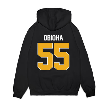 West Virginia - NCAA Men's Basketball : Harlan obioha - Vintage Shersey Premium Hooded Sweatshirt-1