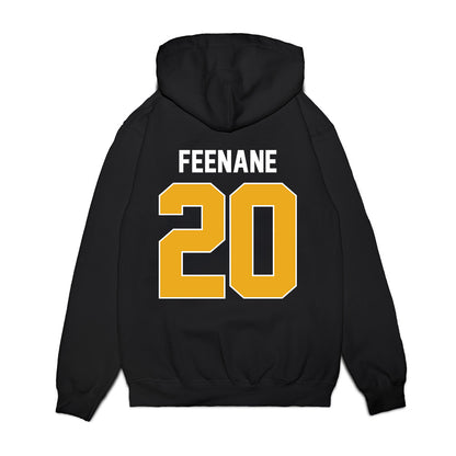 West Virginia - NCAA Men's Basketball : Michael Feenane - Vintage Shersey Premium Hooded Sweatshirt-1