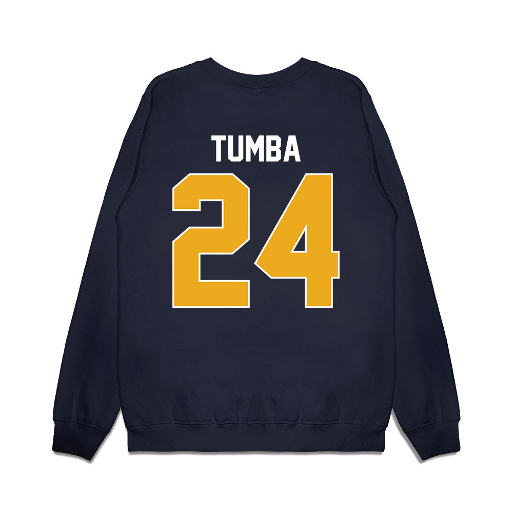 West Virginia - NCAA Women's Basketball : Divine Tumba - Vintage Shersey Premium Crewneck Sweatshirt-1