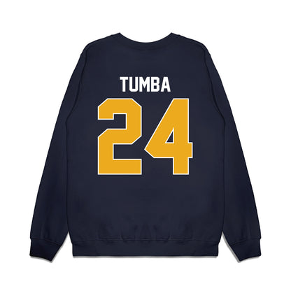 West Virginia - NCAA Women's Basketball : Divine Tumba - Vintage Shersey Premium Crewneck Sweatshirt-1