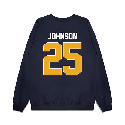 West Virginia - NCAA Women's Basketball : Loghan Johnson - Vintage Shersey Premium Crewneck Sweatshirt-1