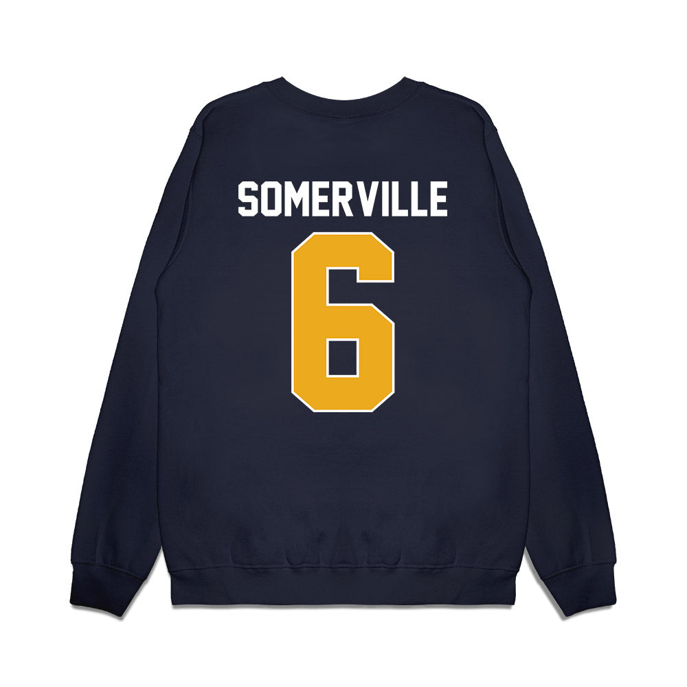 West Virginia - NCAA Men's Basketball : Martin Somerville - Vintage Shersey Premium Crewneck Sweatshirt-1
