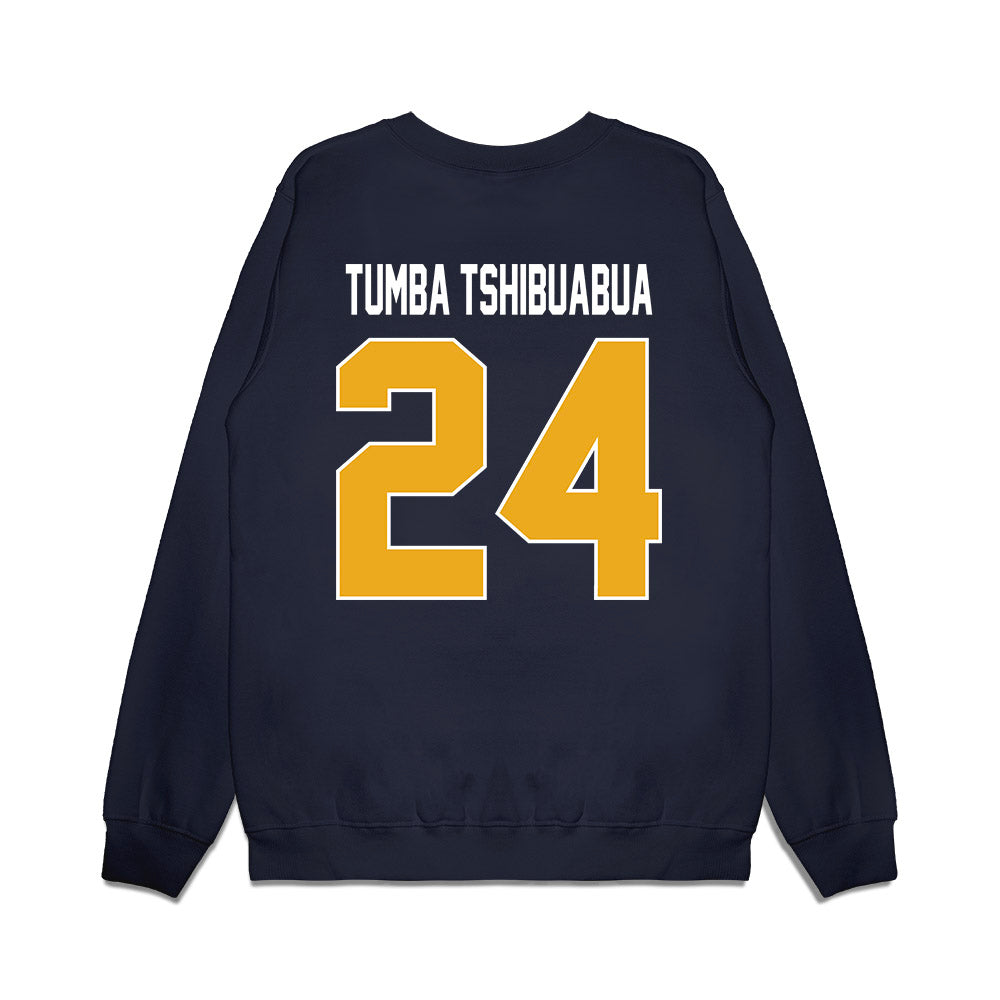 West Virginia - NCAA Women's Basketball : Divine Tumba Tshibuabua - Vintage Shersey Premium Crewneck Sweatshirt-1