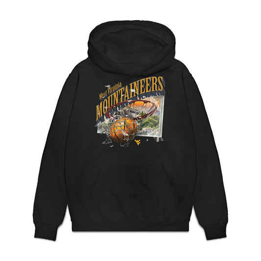 West Virginia - NCAA Women's Basketball : Zahirah Walton - Vintage Shersey Premium Hooded Sweatshirt-0