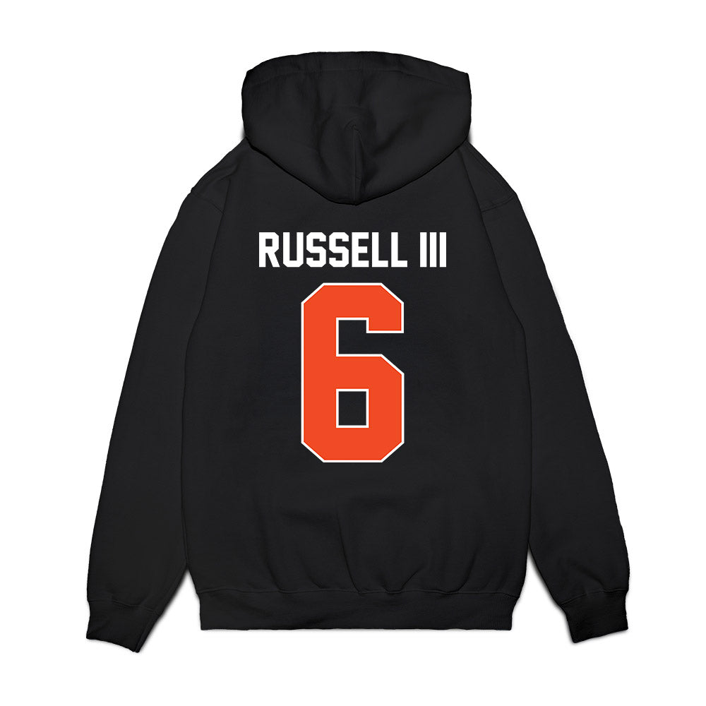 Syracuse - NCAA Men's Basketball : Calvin Russell III - Vintage Shersey Premium Hooded Sweatshirt-1
