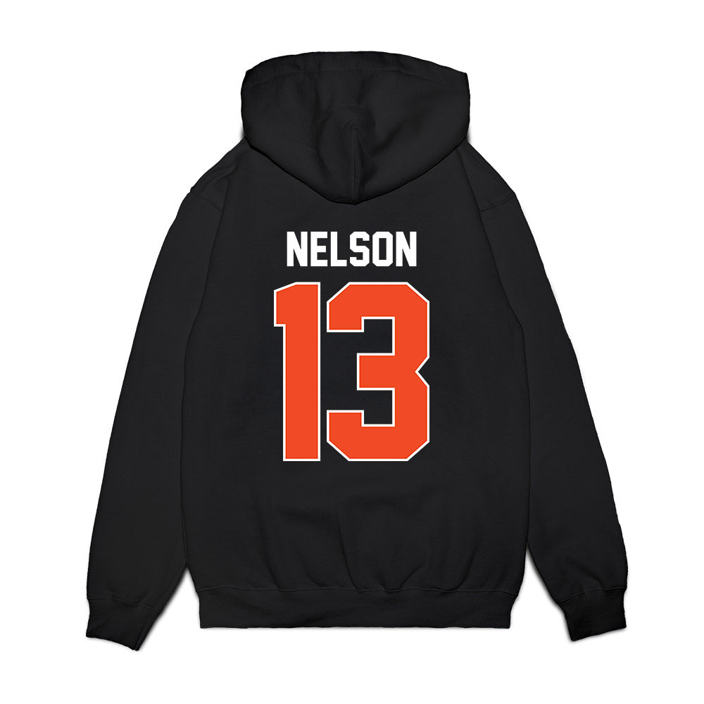 Syracuse - NCAA Women's Basketball : Camdyn Nelson - Vintage Shersey Premium Hooded Sweatshirt-1