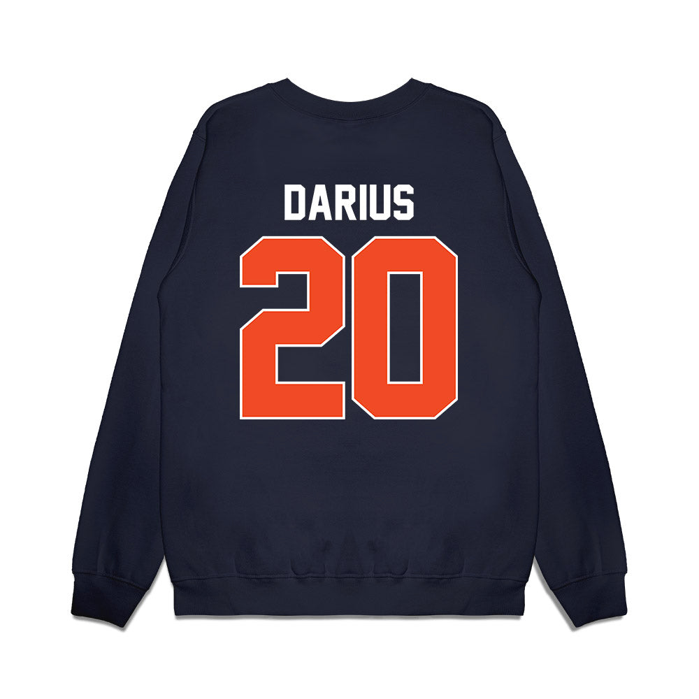 Syracuse - NCAA Women's Basketball : Dominique Darius - Vintage Shersey Premium Crewneck Sweatshirt-1