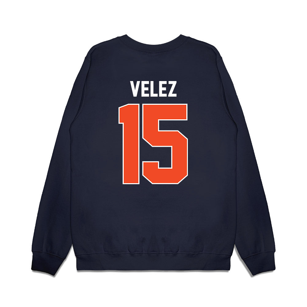 Syracuse - NCAA Women's Basketball : Angelica Velez - Vintage Shersey Premium Crewneck Sweatshirt-1