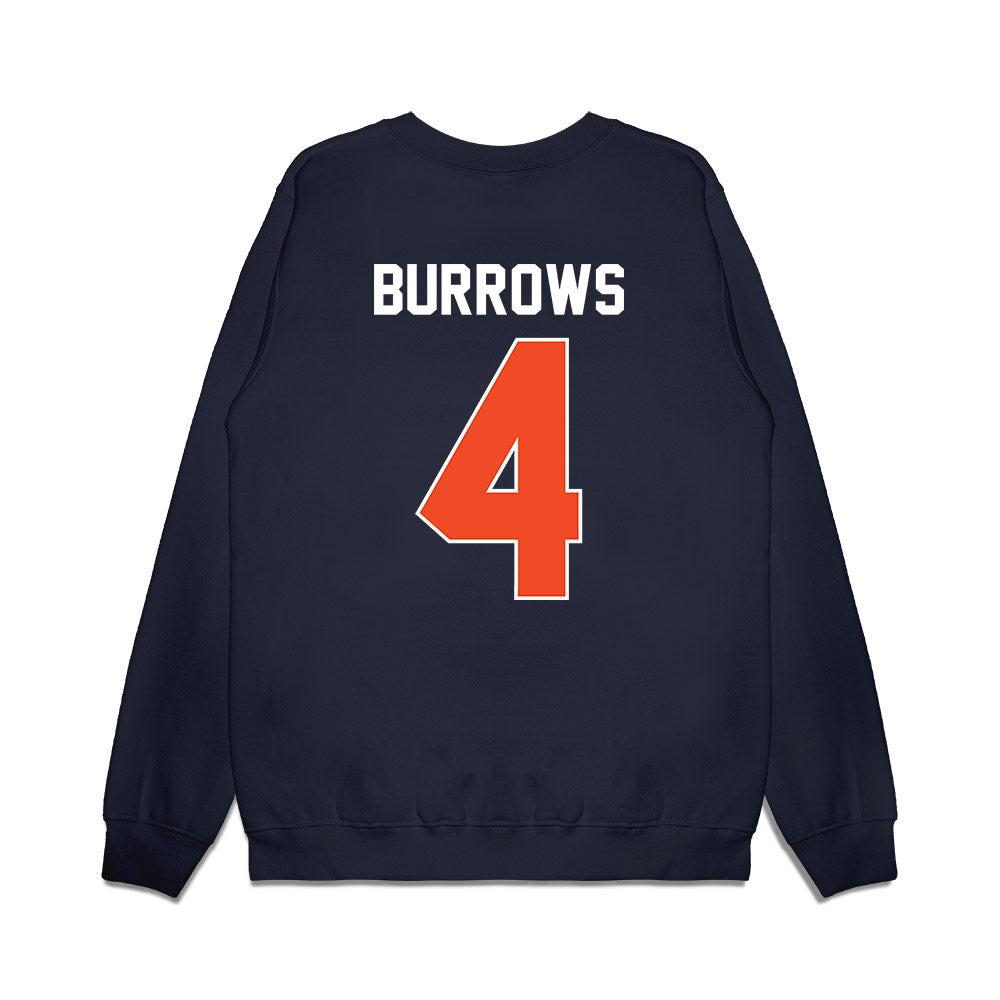 Syracuse - NCAA Women's Basketball : Sophie Burrows - Vintage Shersey Premium Crewneck Sweatshirt-1