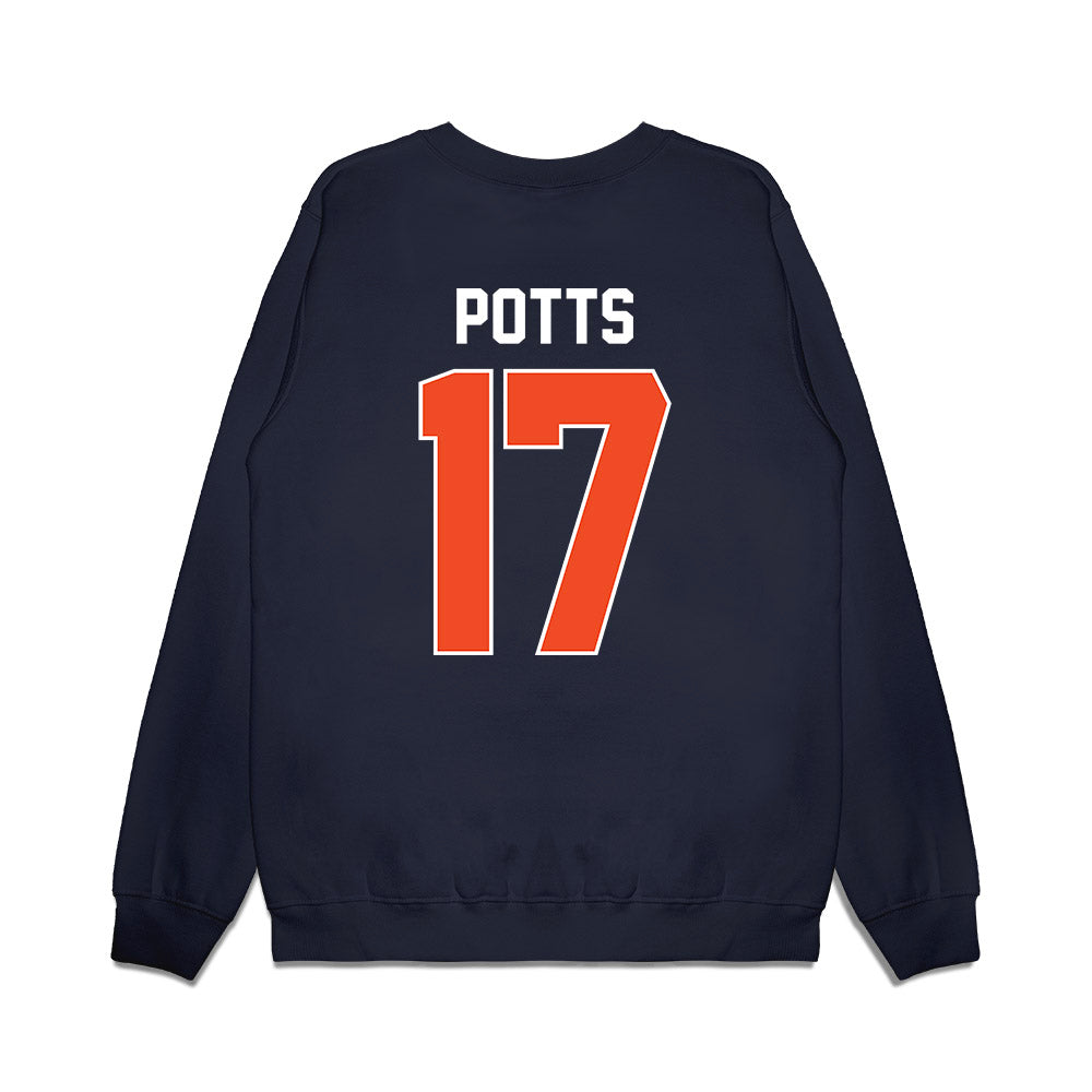 Syracuse - NCAA Women's Basketball : Madeline Potts - Vintage Shersey Premium Crewneck Sweatshirt-1