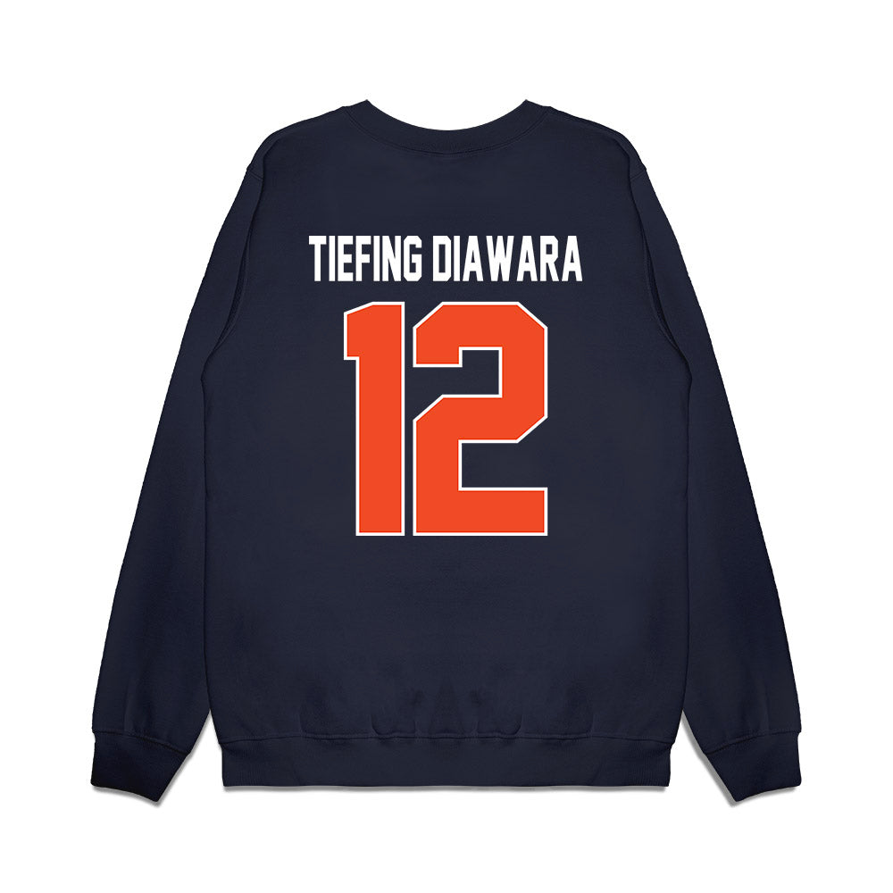 Syracuse - NCAA Men's Basketball : Mahamadoun Tiefing Diawara - Vintage Shersey Premium Crewneck Sweatshirt-1