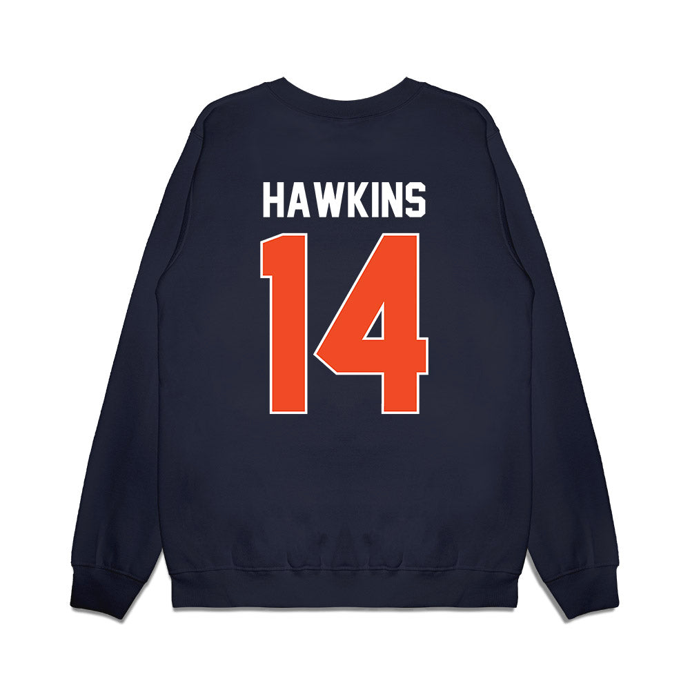 Syracuse - NCAA Women's Basketball : Shy Hawkins - Vintage Shersey Premium Crewneck Sweatshirt-1