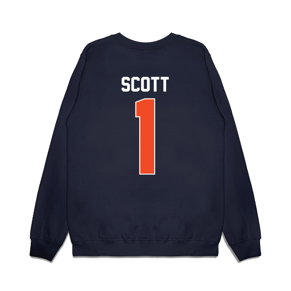 Syracuse - NCAA Women's Basketball : Keira Scott - Vintage Shersey Premium Crewneck Sweatshirt-1