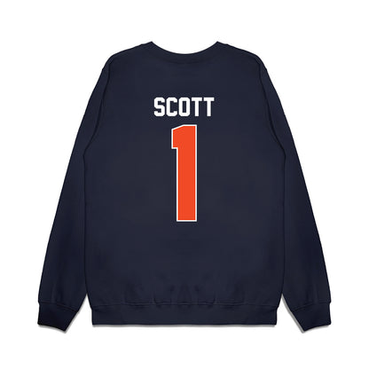 Syracuse - NCAA Women's Basketball : Keira Scott - Vintage Shersey Premium Crewneck Sweatshirt-1