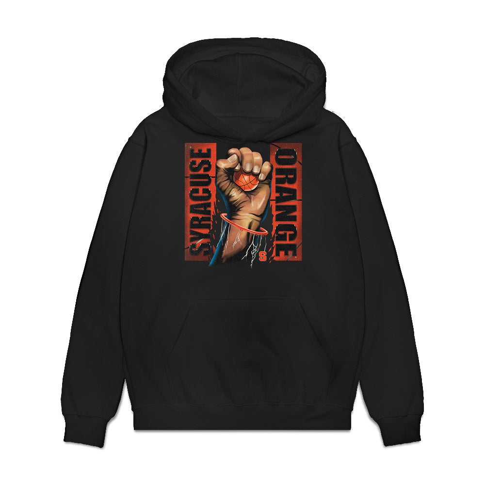 Syracuse - NCAA Women's Basketball : Oyindamola Akinbolawa - Vintage Shersey Premium Hooded Sweatshirt-0