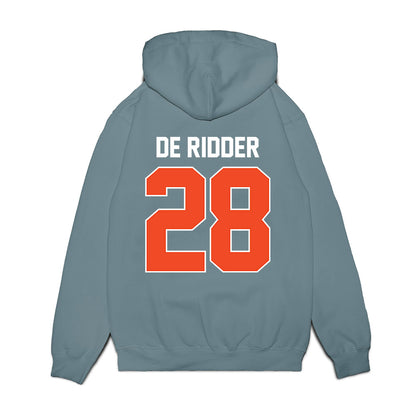 Virginia - NCAA Men's Basketball : Thijs De Ridder - Vintage Shersey Premium Hooded Sweatshirt-1