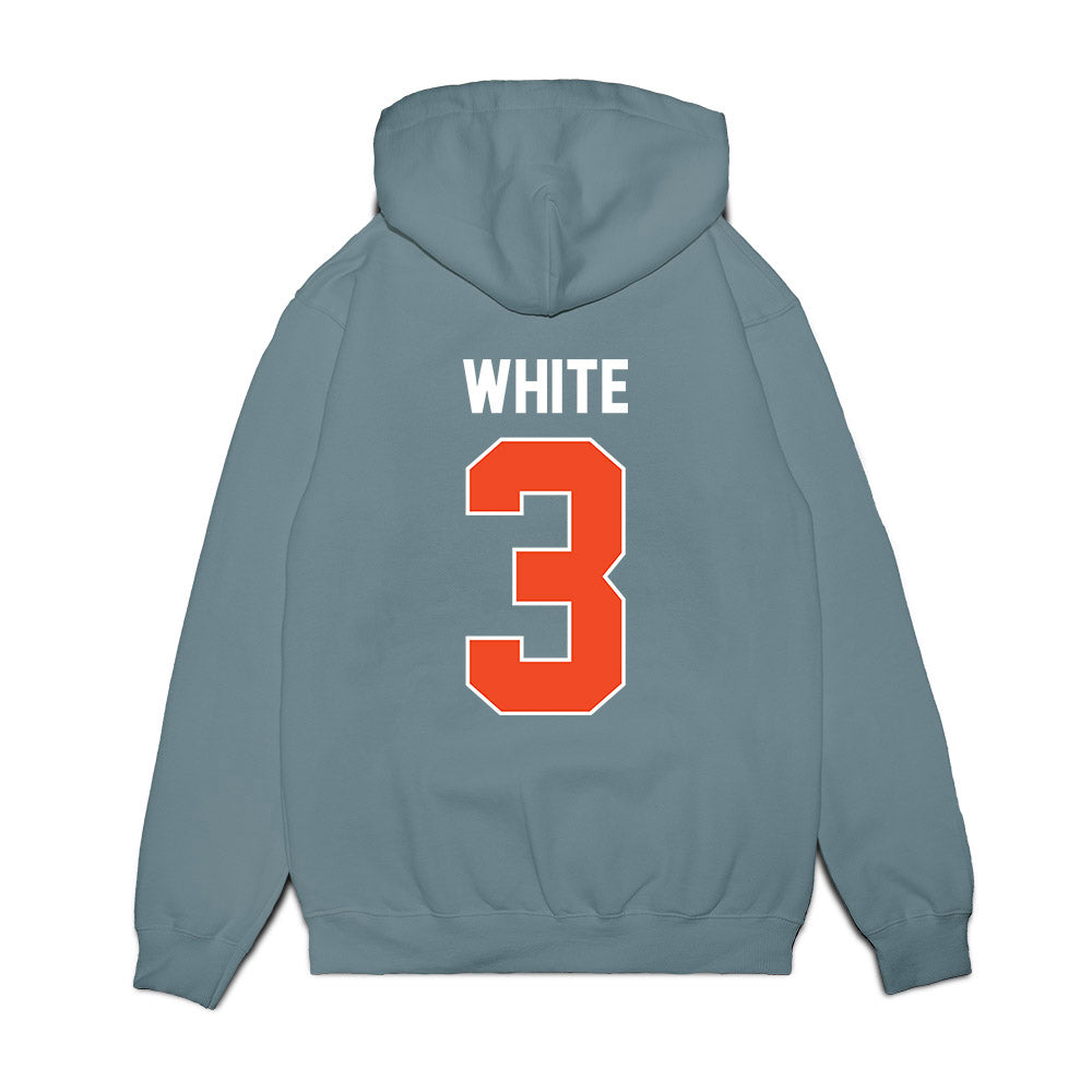 Virginia - NCAA Women's Basketball : Gabrielle White - Vintage Shersey Premium Hooded Sweatshirt-1