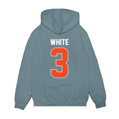 Virginia - NCAA Women's Basketball : Gabrielle White - Vintage Shersey Premium Hooded Sweatshirt-1