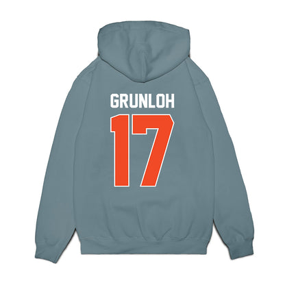 Virginia - NCAA Men's Basketball : Johann Grunloh - Vintage Shersey Premium Hooded Sweatshirt-1