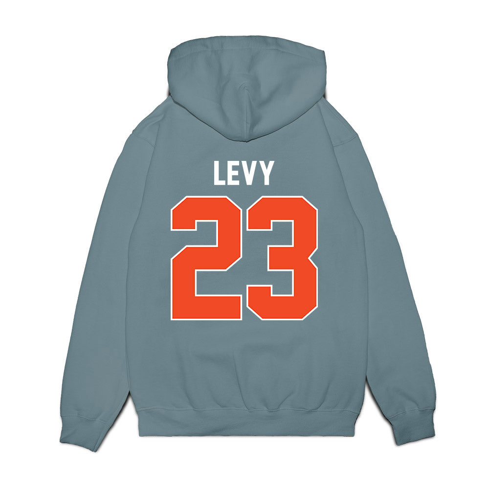 Virginia - NCAA Women's Basketball : Romi Levy - Vintage Shersey Premium Hooded Sweatshirt-1