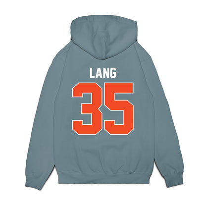 Virginia - NCAA Men's Basketball : Carter Lang - Vintage Shersey Premium Hooded Sweatshirt-1