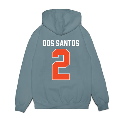 Virginia - NCAA Women's Basketball : Raiane Dos Santos - Vintage Shersey Premium Hooded Sweatshirt-1