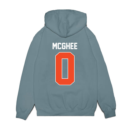 Virginia - NCAA Women's Basketball : Olivia McGhee - Vintage Shersey Premium Hooded Sweatshirt-1