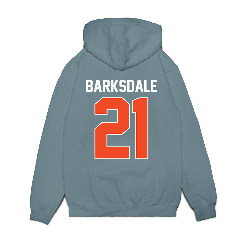 Virginia - NCAA Men's Basketball : Silas Barksdale - Vintage Shersey Premium Hooded Sweatshirt-1