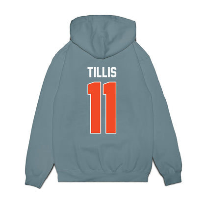 Virginia - NCAA Men's Basketball : Devin Tillis - Vintage Shersey Premium Hooded Sweatshirt-1