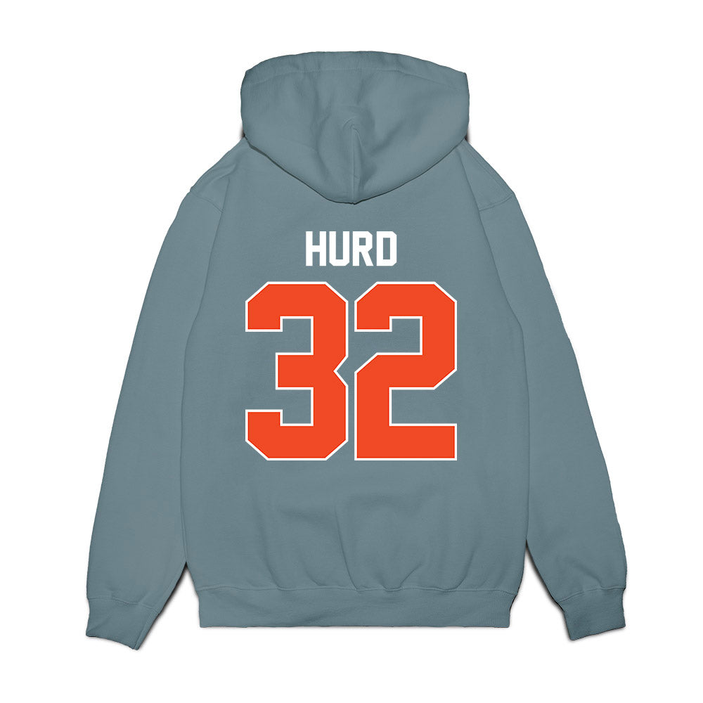 Virginia - NCAA Women's Basketball : Breona Hurd - Vintage Shersey Premium Hooded Sweatshirt-1