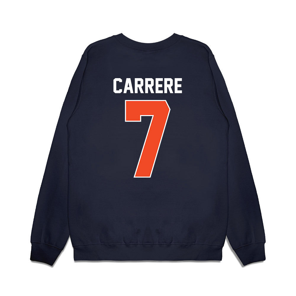 Virginia - NCAA Men's Basketball : Martin Carrere - Vintage Shersey Premium Crewneck Sweatshirt-1