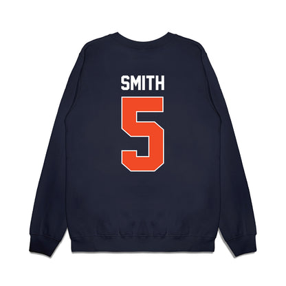 Virginia - NCAA Women's Basketball : Sa'Myah Smith - Vintage Shersey Premium Crewneck Sweatshirt-1