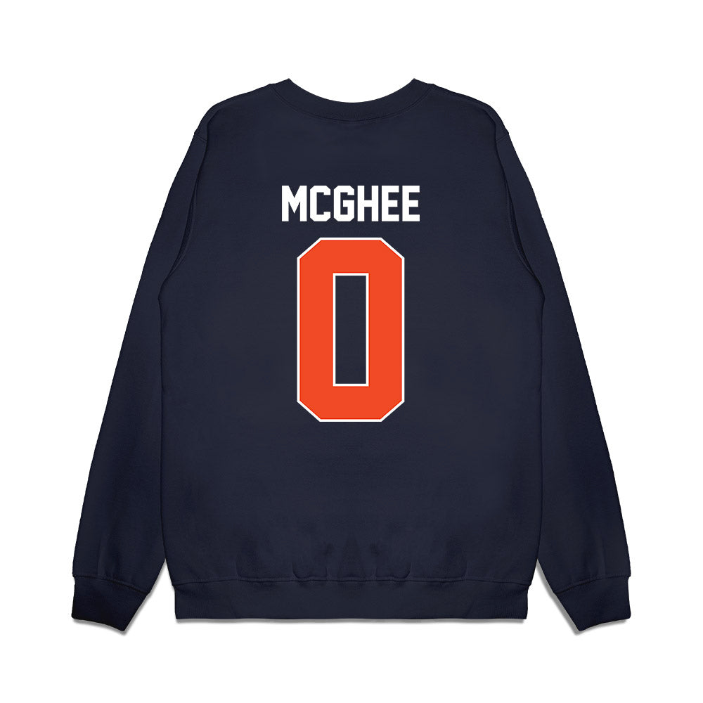 Virginia - NCAA Women's Basketball : Olivia McGhee - Vintage Shersey Premium Crewneck Sweatshirt-1