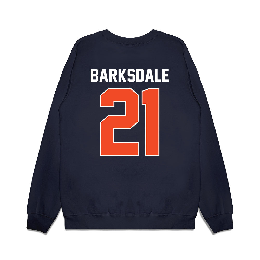Virginia - NCAA Men's Basketball : Silas Barksdale - Vintage Shersey Premium Crewneck Sweatshirt-1